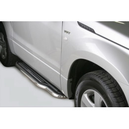 Side Steps, Misutonida 4x4 Short Sidesteps, Color Silver, Suzuki Grand Vitara 2005 - 2008 - EDK.ro