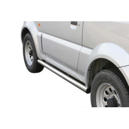 Side Steps, Misutonida 4x4 Short Sidesteps, Color Silver, Suzuki Jimny - EDK.ro