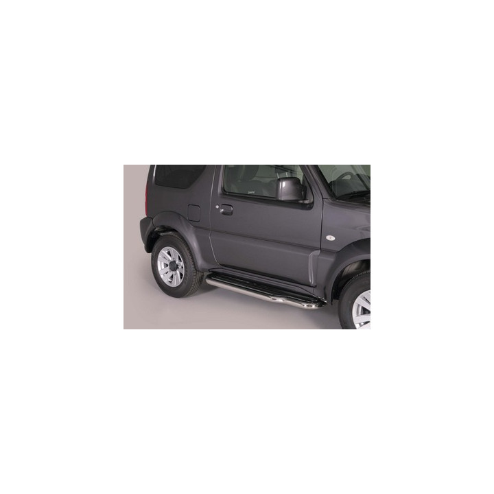 Side Steps, Misutonida 4x4 Short Sidesteps, Color Silver, Suzuki Jimny - EDK.ro