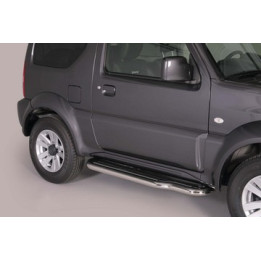 Side Steps, Misutonida 4x4 Short Sidesteps, Color Black, Suzuki Jimny - EDK.ro