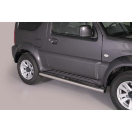 Side Steps, Misutonida 4x4 Short Sidesteps, Color Silver, Suzuki Jimny - EDK.ro