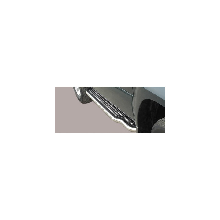 Side Steps, Misutonida 4x4 Short Sidesteps, Color Silver, Toyota Land Cruiser 120 2003 - 2008 - EDK.ro
