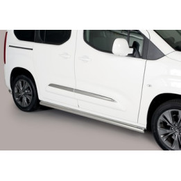 Side Steps, Misutonida 4x4 Short Sidesteps, Color Silver, Toyota ProAce City 2019 - Present - EDK.ro