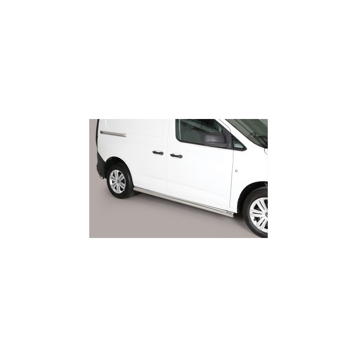 Side Steps, Misutonida 4x4 Short Sidesteps, Color Silver, Volkswagen Caddy 2021 - Present - EDK.ro