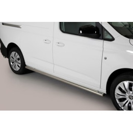 Side Steps, Misutonida 4x4 Short Sidesteps, Color Silver, Volkswagen Caddy 2021 - Present - EDK.ro