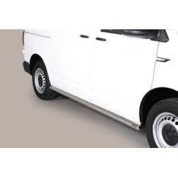 Side Steps, Misutonida 4x4 Short Sidesteps, Color Silver, Volkswagen Transporter T6 2015 - 2018 - EDK.ro
