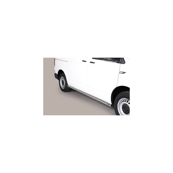 Side Steps, Misutonida 4x4 Short Sidesteps, Color Silver, Volkswagen Transporter T6.1 2019 - 2021 - EDK.ro