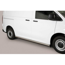 Side Steps, Misutonida 4x4 Short Sidesteps, Color Silver, Volkswagen Transporter T7 2025 - Present - EDK.ro