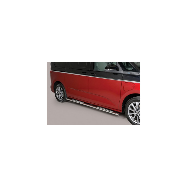 Side Steps, Misutonida 4x4 Door Sills, Color Black, Volkswagen Transporter T7 2022 - Present - EDK.ro