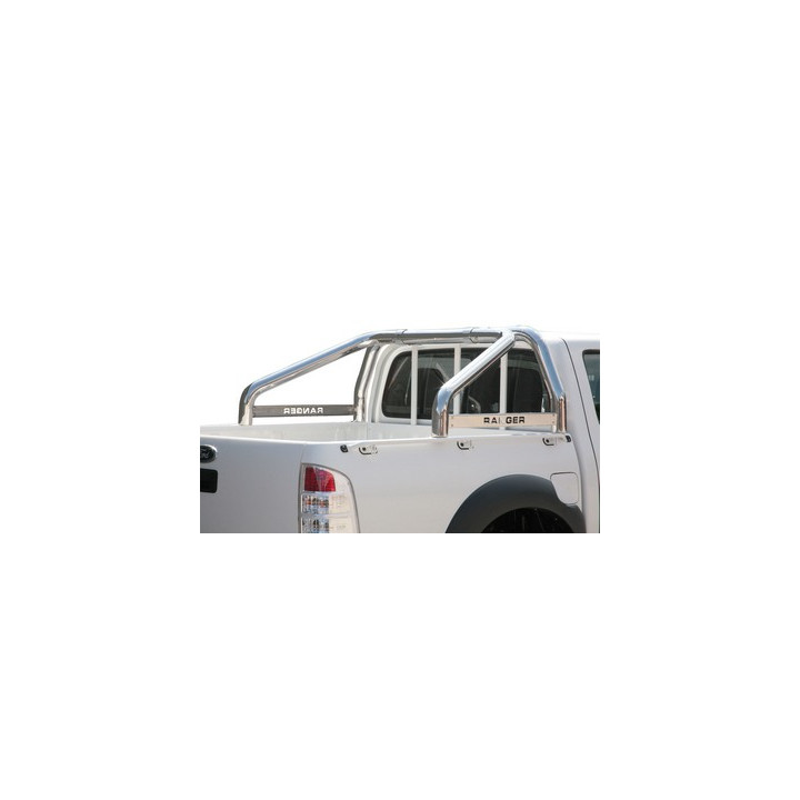 Stainless Steel Rollbar, Misutonida 4x4 Mark, Black Color, Ford Ranger 2009 - 2011 - EDK.ro
