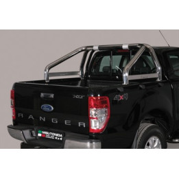 Stainless Steel Rollbar, Misutonida 4x4 Mark, Silver Color, Ford Ranger 2012 - 2018 - EDK.ro