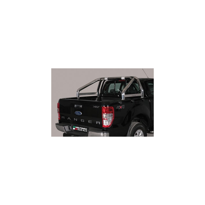 Rollbar Inox, Misutonida 4x4 Mark, Culoare Argintiu, Ford Ranger 2019 - 2022 - EDK.ro