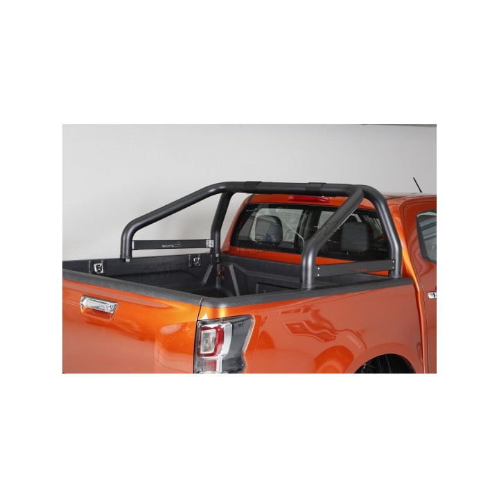 Stainless Steel Rollbar, Misutonida 4x4 Mark, Black Color, Isuzu D-Max 2024 - Present - EDK.ro