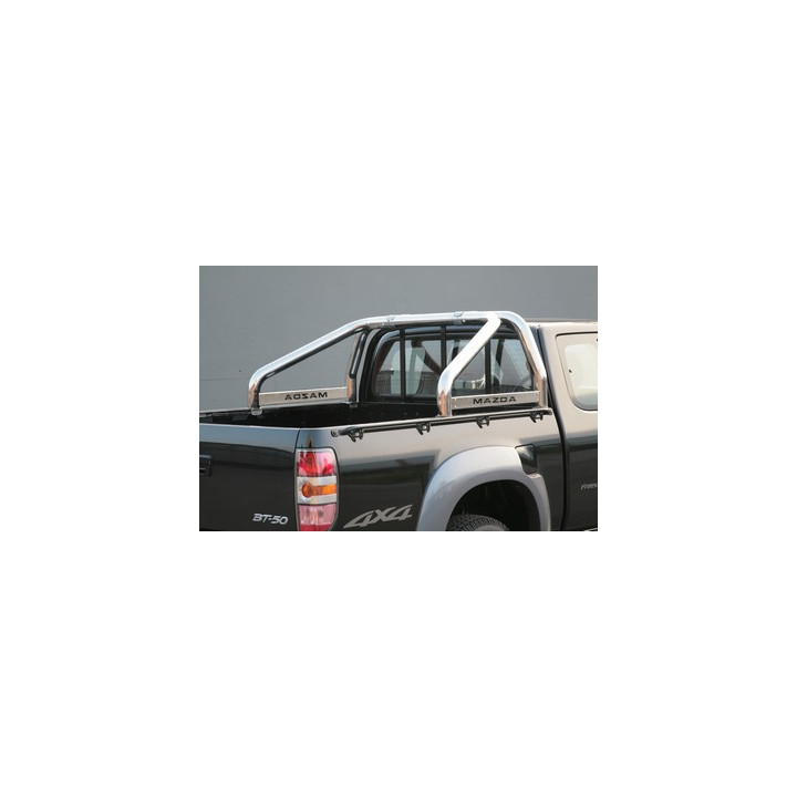 Stainless Steel Rollbar, Misutonida 4x4 Mark, Black Color, Mazda BT-50 - EDK.ro