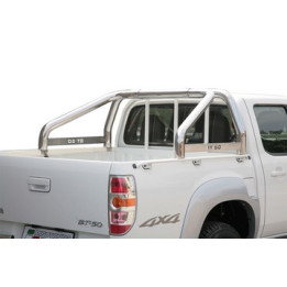 Stainless Steel Rollbar, Misutonida 4x4 Mark, Silver Color, Mazda BT-50 - EDK.ro