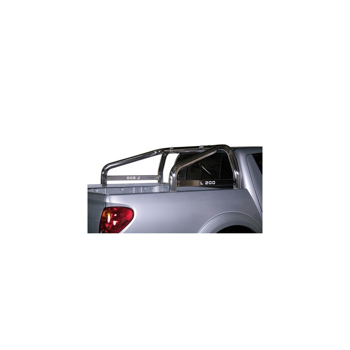 Stainless Steel Rollbar, Misutonida 4x4 Mark, Silver Color, Mitsubishi L200 2010 - 2015 - EDK.ro