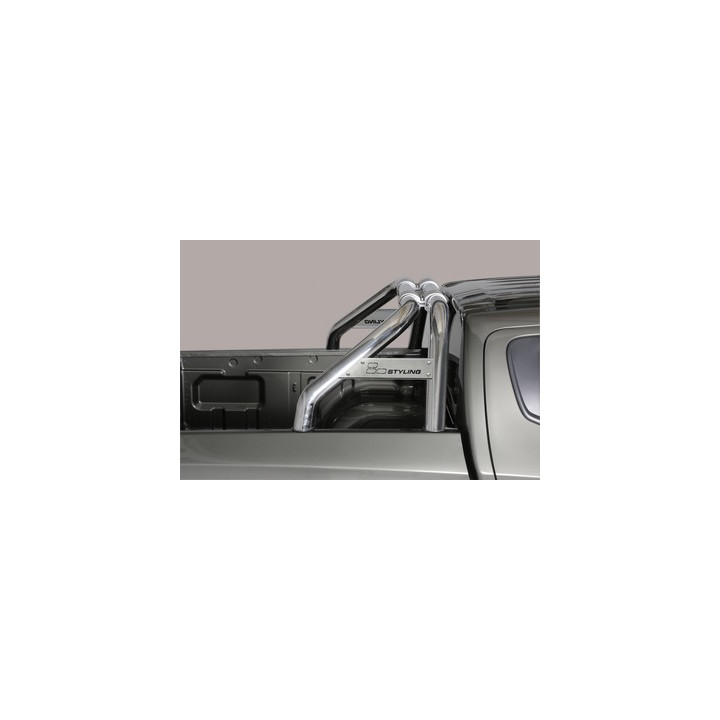 Stainless Steel Rollbar, Misutonida 4x4 Mark, Silver Color, Mitsubishi L200 2019 - Present - EDK.ro