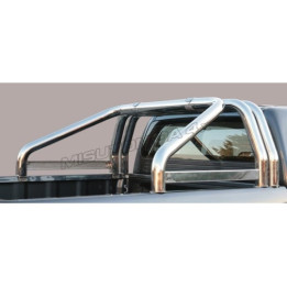 Stainless Steel Rollbar, Misutonida 4x4 Mark, Silver Color, Nissan Navara 2016 - Present - EDK.ro