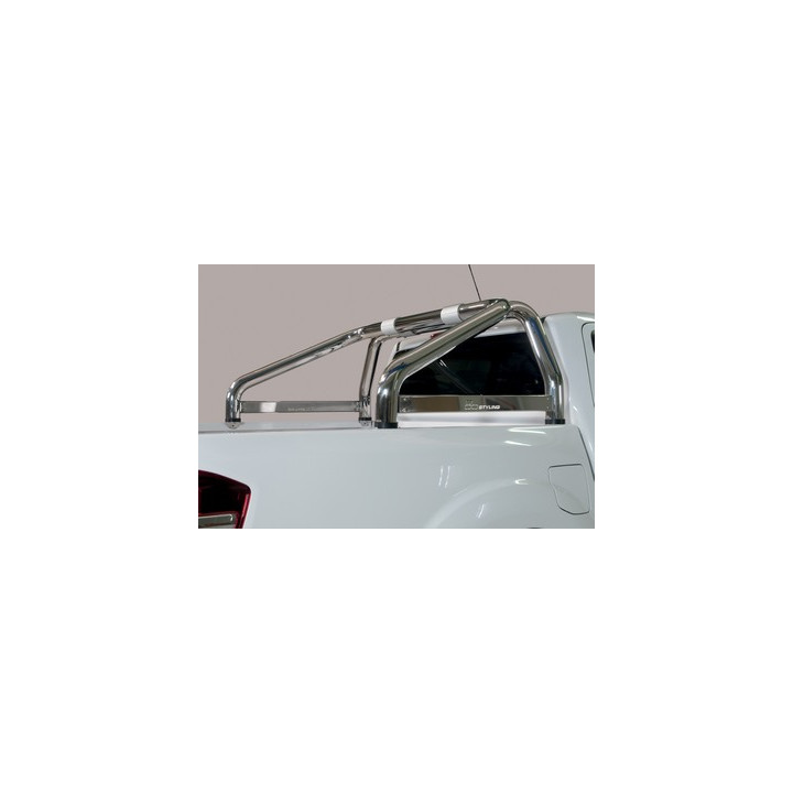 Stainless Steel Rollbar, Misutonida 4x4 Mark, Silver Color, Renault Alaskan - EDK.ro