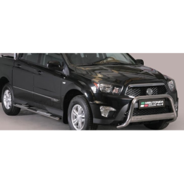 Stainless Steel Rollbar, Misutonida 4x4 Mark, Silver Color, SsangYong Actyon Sports - EDK.ro