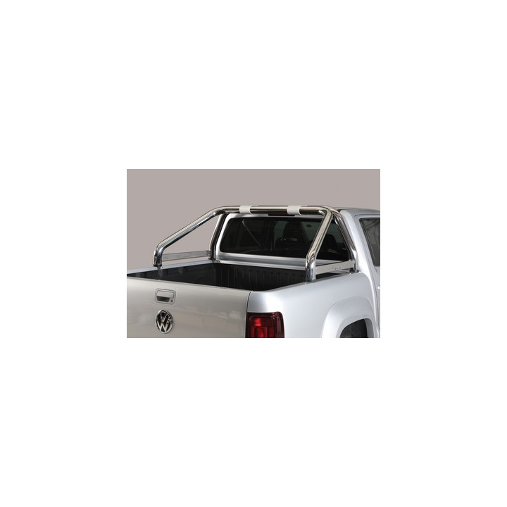 Stainless Steel Rollbar, Misutonida 4x4 Mark, Black Color, Volkswagen Amarok 2010 - 2022 - EDK.ro