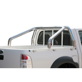 Rollbar Inox, Misutonida 4x4 Tonneau 2 Pipes, Culoare Negru, Ford Ranger 2009 - 2011 - EDK.ro