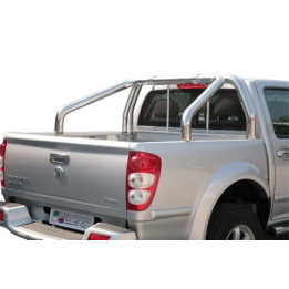 Rollbar Inox, Misutonida 4x4 Tonneau 2 Pipes, Culoare Negru, Great Wall Steed 2009 - 2011 - EDK.ro
