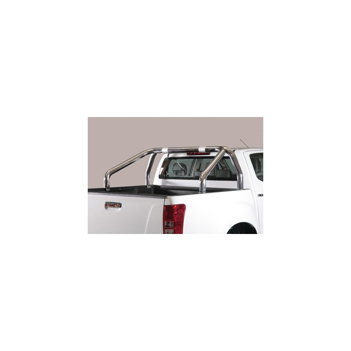 Rollbar Inox, Misutonida 4x4 Tonneau 2 Pipes, Culoare Argintiu, Isuzu D-Max 2012 - 2019 - EDK.ro