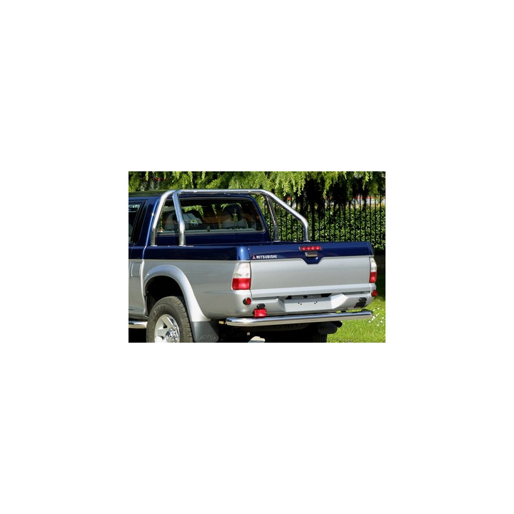 Rollbar Inox, Misutonida 4x4 Tonneau 2 Pipes, Culoare Argintiu, Mitsubishi L200 1993 - 1996 - EDK.ro