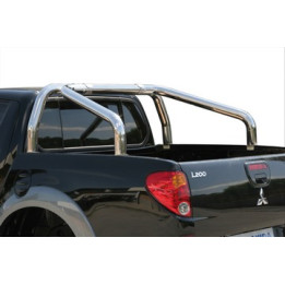 Rollbar Inox, Misutonida 4x4 Tonneau 2 Pipes, Culoare Argintiu, Mitsubishi L200 2006 - 2009 - EDK.ro