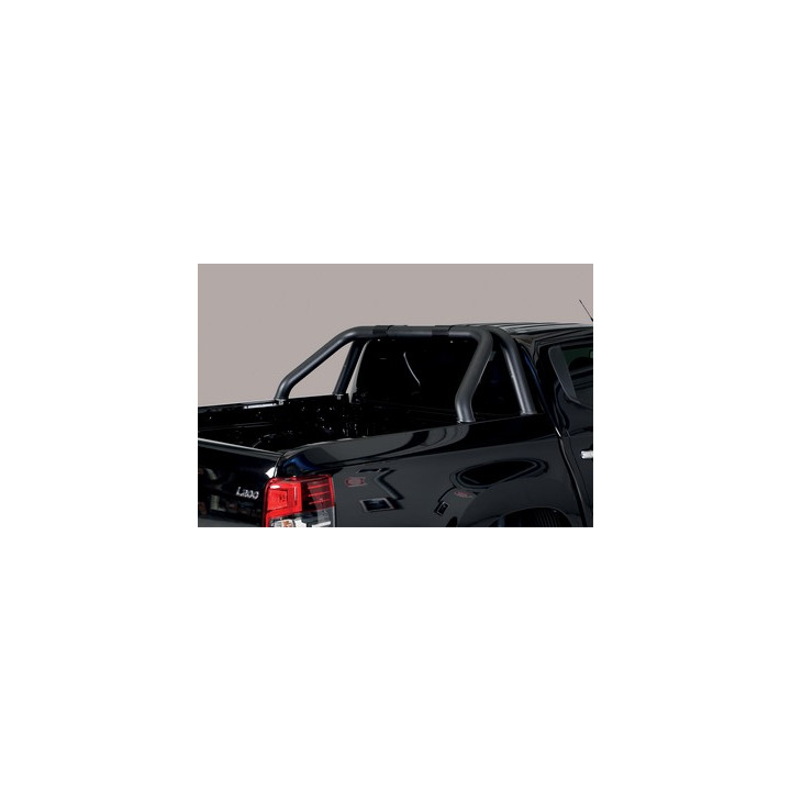 Stainless Steel Rollbar, Misutonida 4x4 Tonneau 2 Pipes, Black Color, Mitsubishi L200 2015 - 2018 - EDK.ro