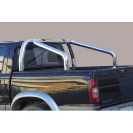Rollbar Inox, Misutonida 4x4 Tonneau 2 Pipes, Culoare Argintiu, Nissan Navara 2002 - 2005 - EDK.ro