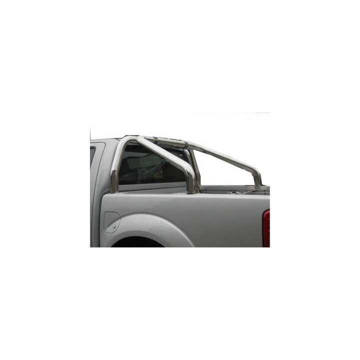 Rollbar Inox, Misutonida 4x4 Tonneau 2 Pipes, Culoare Argintiu, Nissan Navara 2005 - 2010 - EDK.ro