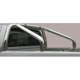 Rollbar Inox, Misutonida 4x4 Tonneau 2 Pipes, Culoare Argintiu, Nissan Navara 2016 - Prezent - EDK.ro