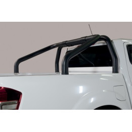 Stainless Steel Rollbar, Misutonida 4x4 Tonneau 2 Pipes, Black Color, Renault Alaskan - EDK.ro