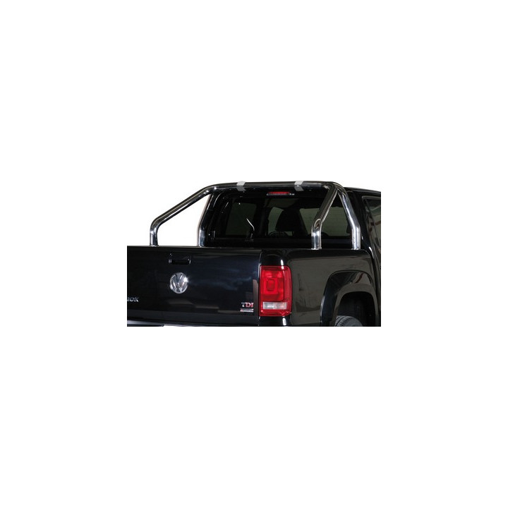 Rollbar Inox, Misutonida 4x4 Tonneau 2 Pipes, Culoare Argintiu, Volkswagen Amarok 2010 - 2022 - EDK.ro