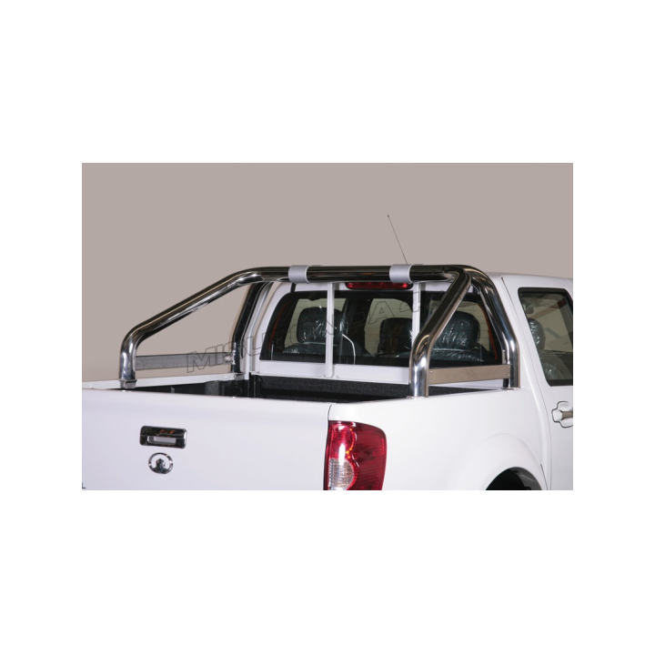 Stainless Steel Rollbar, Misutonida 4x4 Tonneau 3 Pipes, Silver Color, Great Wall Steed 2011 - Present - EDK.ro