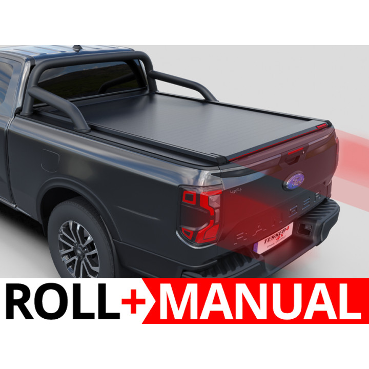 Închidere de Benă Tip Rulou Manual, Tessera 4x4 Roll+, Ford Ranger XLT Cabină Extra 2023 - Prezent - EDK.ro