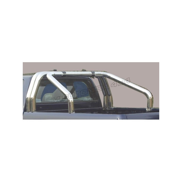 Rollbar Inox, Misutonida 4x4 Tonneau 3 Pipes, Culoare Argintiu, Nissan Navara 2016 - Prezent - EDK.ro
