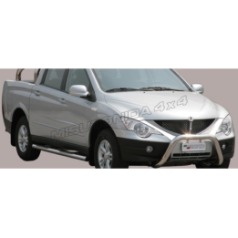 Rollbar Inox, Misutonida 4x4 Tonneau 3 Pipes, Culoare Argintiu, SsangYong Actyon Sports - EDK.ro