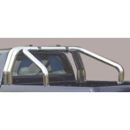 Rollbar Inox, Misutonida 4x4 Tonneau 3 Pipes, Culoare Negru, Toyota Hilux 1998 - 2001 - EDK.ro