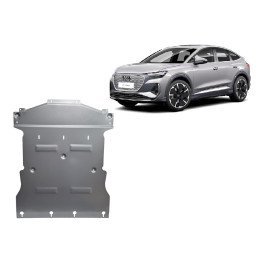 Aluminium Skid Plate for Engine, Scut Protection Q 4 E Tron, Audi Q4 eTron 2022 - Present - EDK.ro