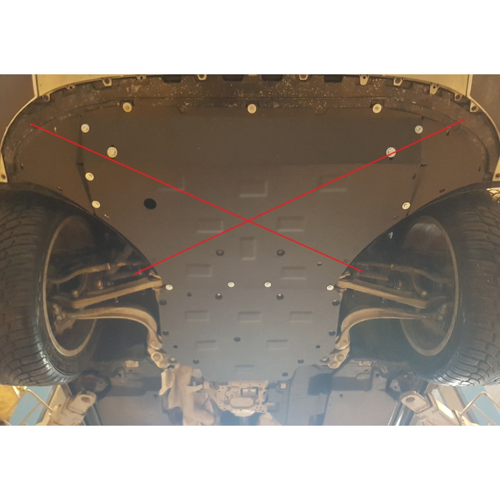 Skid Plate for Gearbox, Scut Protection, Audi Q7 2015 - Present - EDK.ro