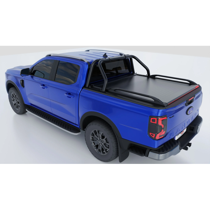 Manual Roll Top Tonneau Bed Cover, Tessera 4x4 Roll+, Ford Ranger Limited PHEV Double Cab 2023 - Present - EDK.ro