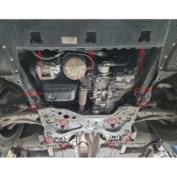 Skid Plate for Engine, Scut Protection, Citroën Berlingo 2018 - Present - EDK.ro