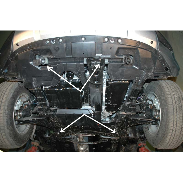Skid Plate for Engine, Scut Protection, Citroën C4 Aircross 2012 - 2017 - EDK.ro