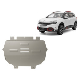 Aluminium Skid Plate for Engine, Scut Protection C 5 Aircross, Citroën C5 Aircross 2017 - Present - EDK.ro