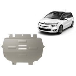 Aluminium Skid Plate for Engine, Scut Protection, Citroën C4 Picasso 2013 - 2018 - EDK.ro