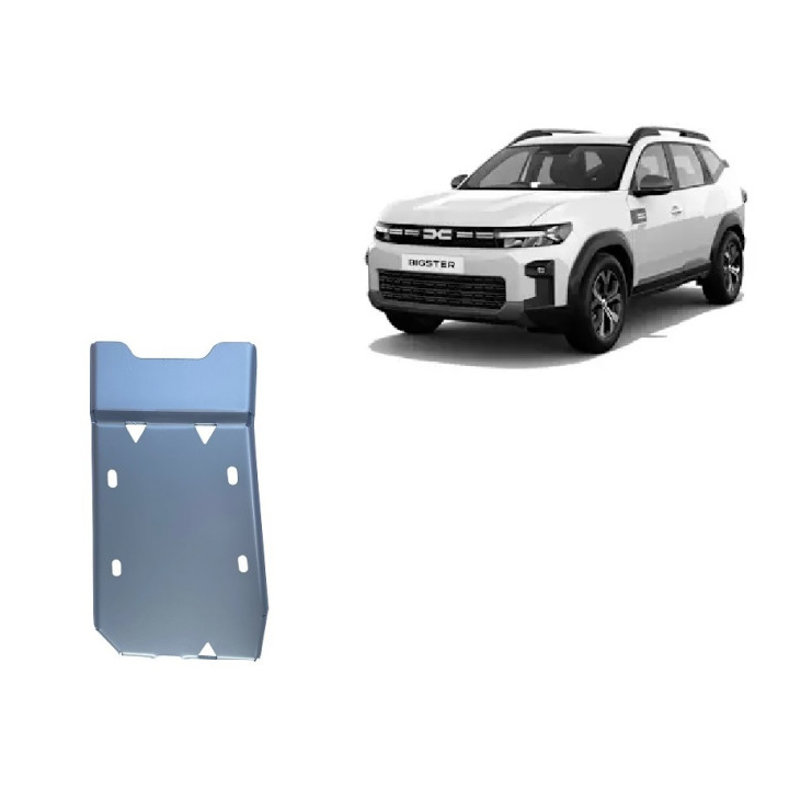 Aluminium Skid Plate for Differential, Scut Protection 4x4, Dacia Bigster 2025 - Present - EDK.ro