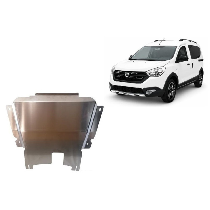 Scut Motor din Aluminiu, Scut Protection Stepway, Dacia Dokker 2012 - 2021 - EDK.ro